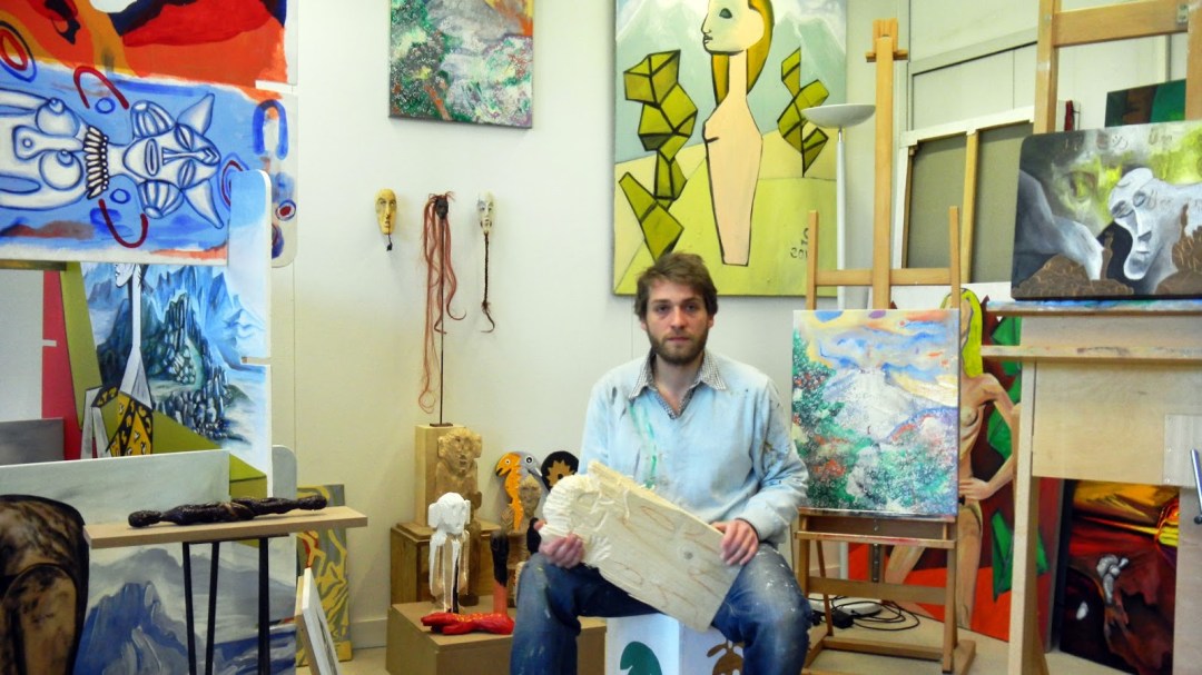 Dans mon atelier au 6B à Saint Denis le 16 avril 2014